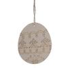 Wooden Party Decor Easter Eggs Crafts Wood Chip Festival Hanging Ornaments