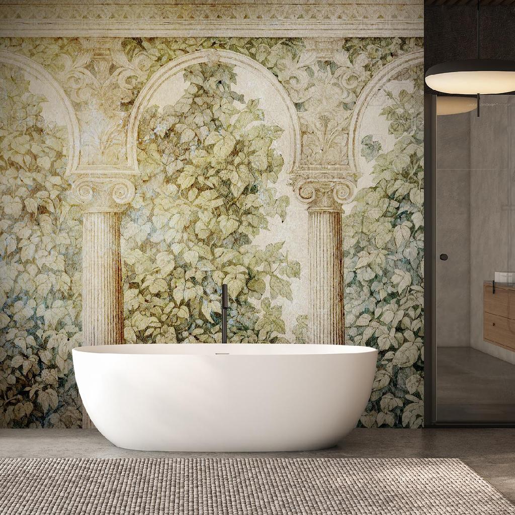 Fototapete Säulen Efeu Pflanzen