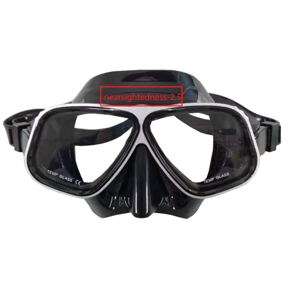 Mască de snorkeling, ochelari de scufundări miopi optici, adulți, pot fi echipați cu mască de scufundări miopi