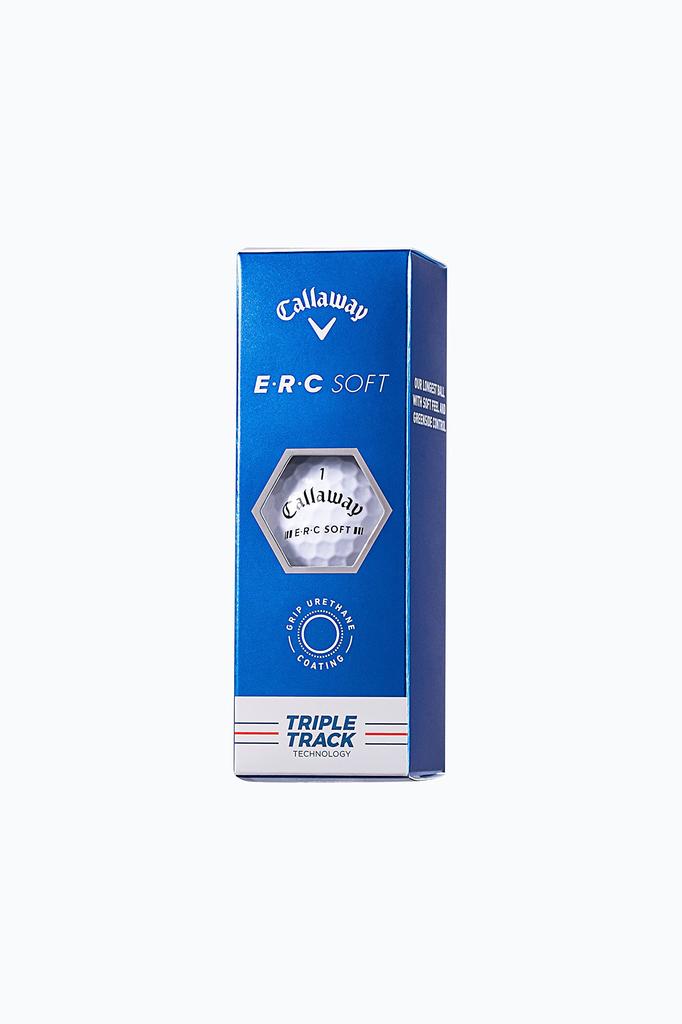 Callaway ERC SOFT 23 TRPL TRK Golf Balls, 1 Dozen (12 Balls), 3-Piece, White