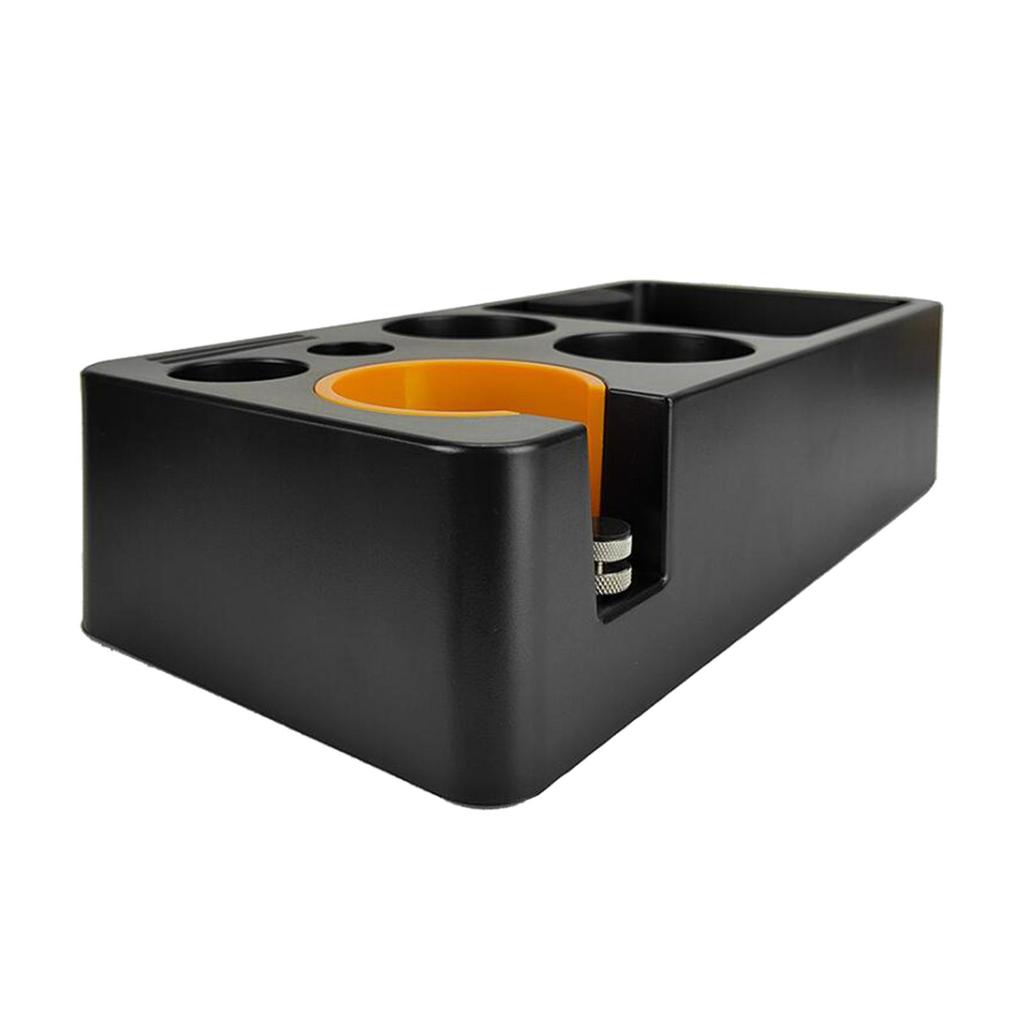Espresso Knock Box Accessories Organizer Box, Portafilter Holder Tamper Station for