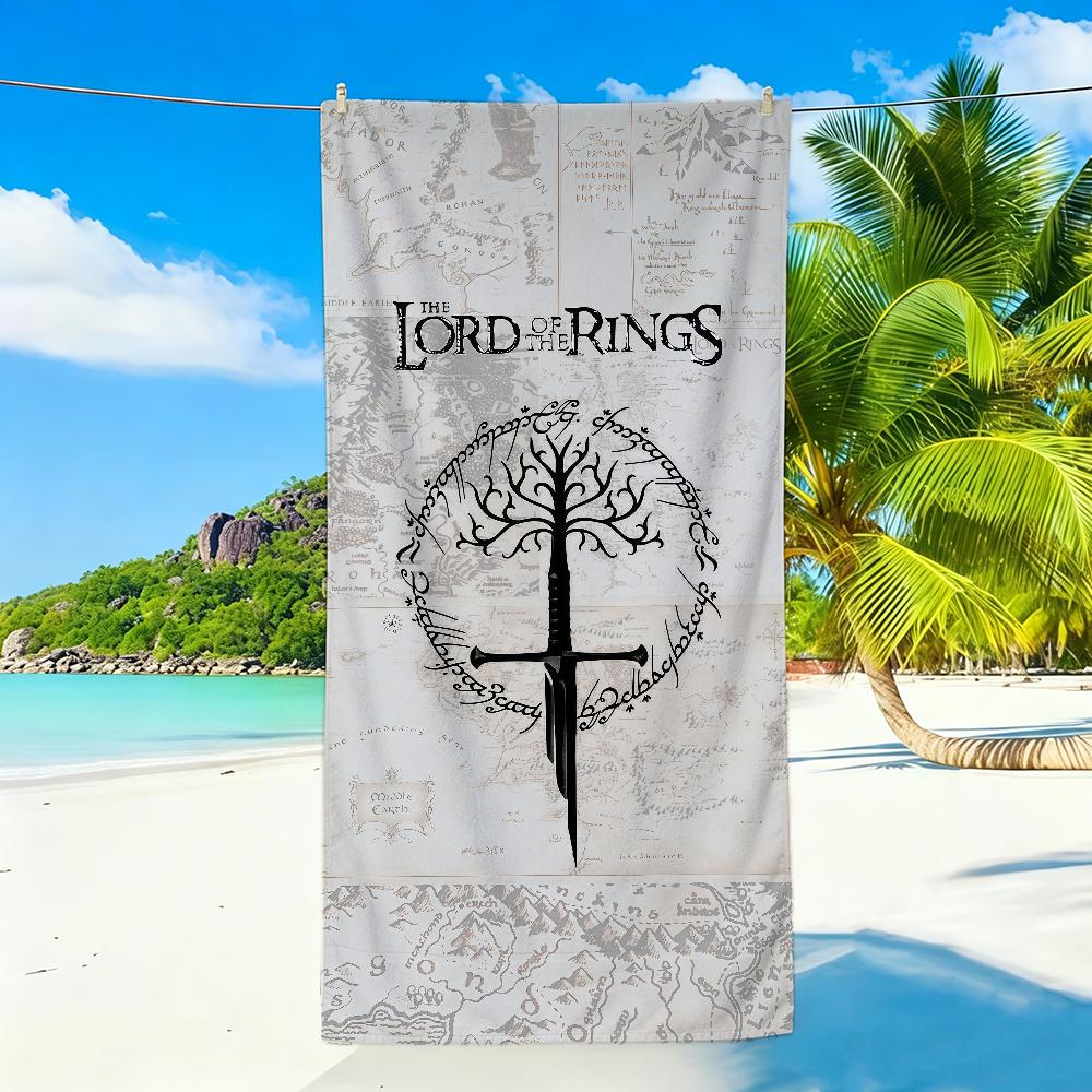 Film The Lord of the R-Rings Towel Sports Quick Dry Travel Camping Sandproof Soft Light Large Beach Towel