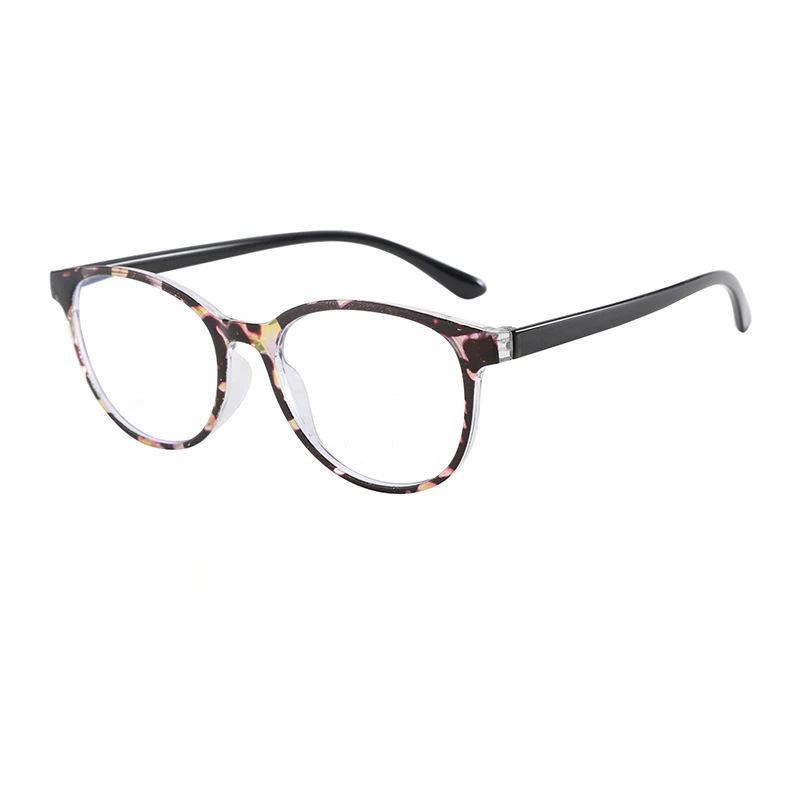 

Women s New Classic Retro Round Frame Reading Glasses Printed Anti-blue Light Comfortable High-definition Presbyopia Glasses 0 розовый