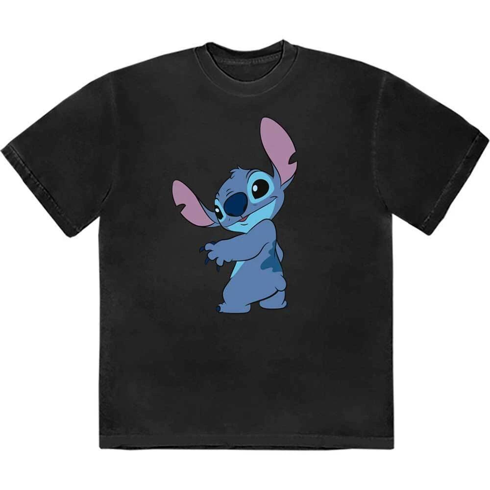 Disney Lilo & Stitch - Stitch Turn T-Shirt Black New M
