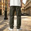 Men's Casual Multi-Pocket Cargo Pants for Sports and Everyday Wear