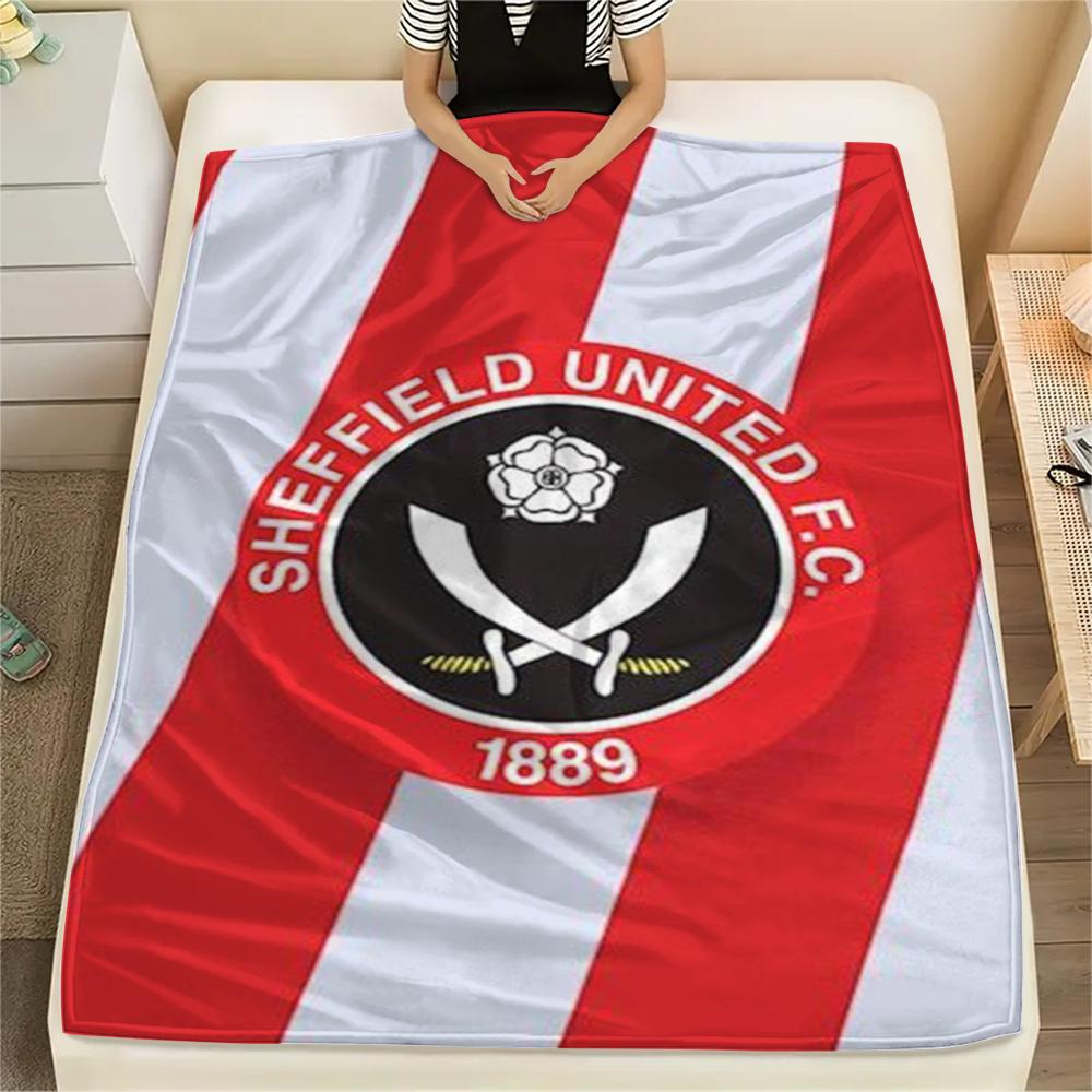 1 Pezzo Coperta in Flanella con Stampa Sheffield United FC, Alta Qualità Confortevole per Tutte le Stagioni, Arredamento per la Casa, Calore e Comfort, Perfetta per Regali di Natale