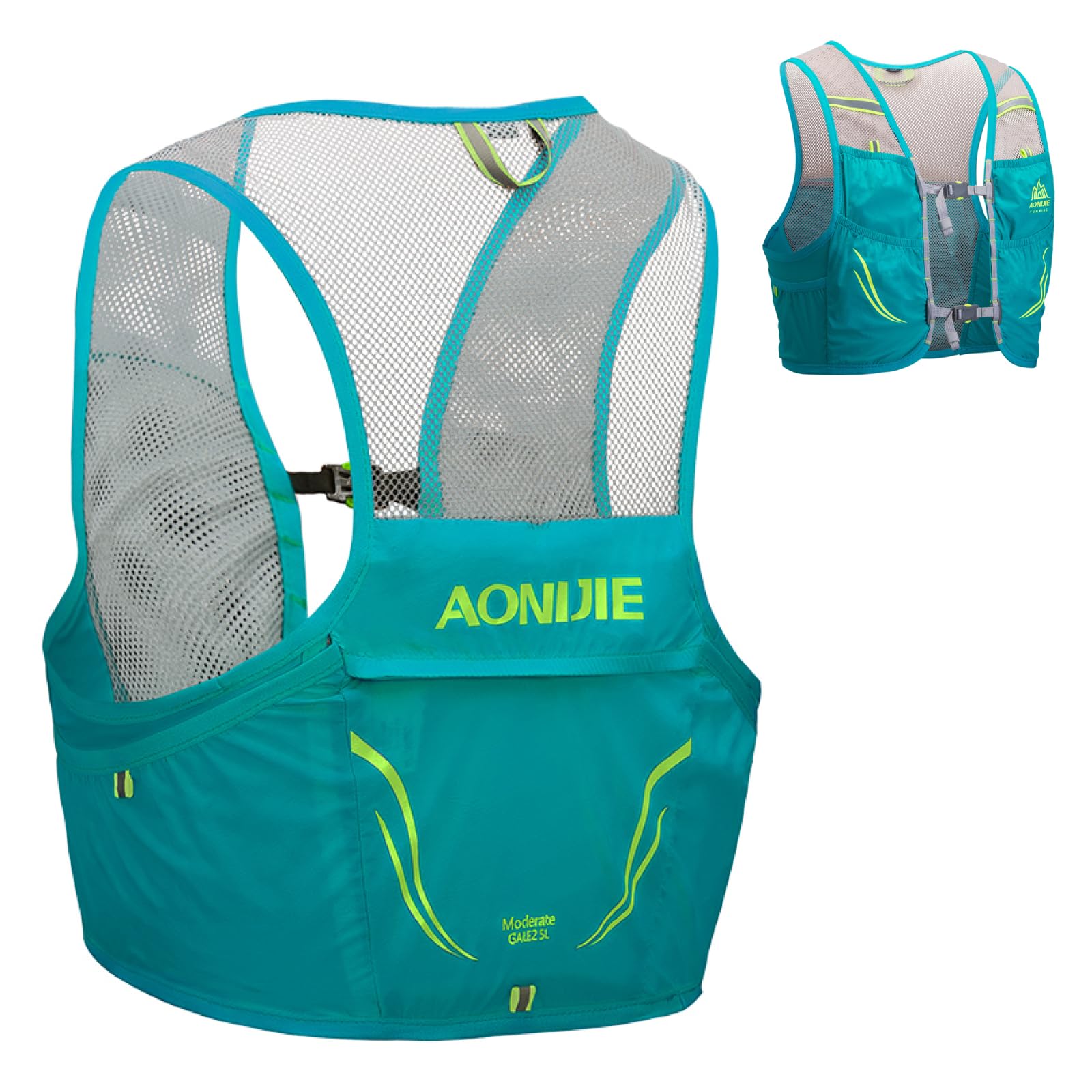 

TRIWONDER Running Backpack Trail Running Bag Hydration Marathon Backpack Blue Bag 2.5L (Light - Only, M/L - 90-102cm (Bust))