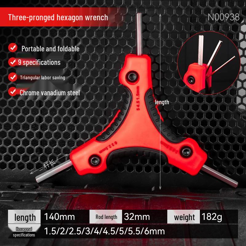 Folding Hexagonal Wrench & Screwdriver Set