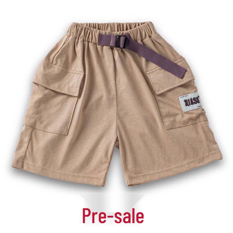 

Летние шорты карго для мальчиков в японском стиле - Чистый хлопок, средней длины, для детей 120 cm