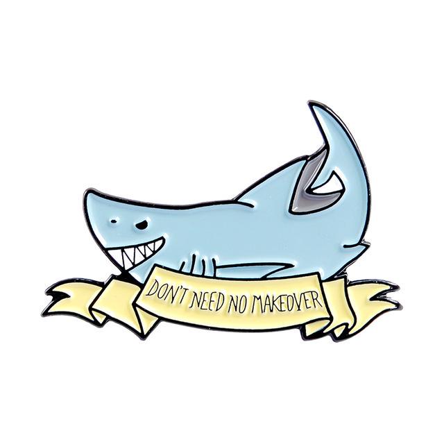 Animal Series Brooch: Cartoon Whale Shark with Playful Expressions