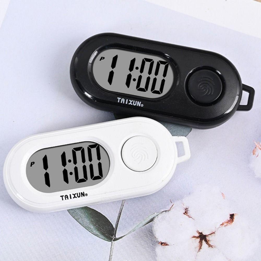 Oval Watch Electronic Watch Keyring Key Display Mini LED Digital Clock  Kids