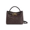 New poplar forest style woven metal rope tote bag women's portable messenger bag