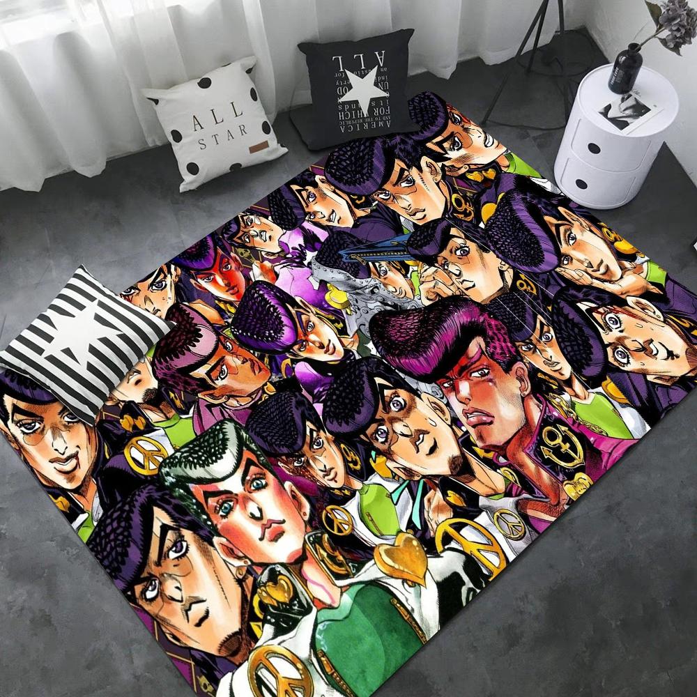 Carpet JoJo S Bizarre Adventure Door Mat Kids Room Bedroom Decoration Balcony Anti-Slip Doormat Living Room Household Carpets