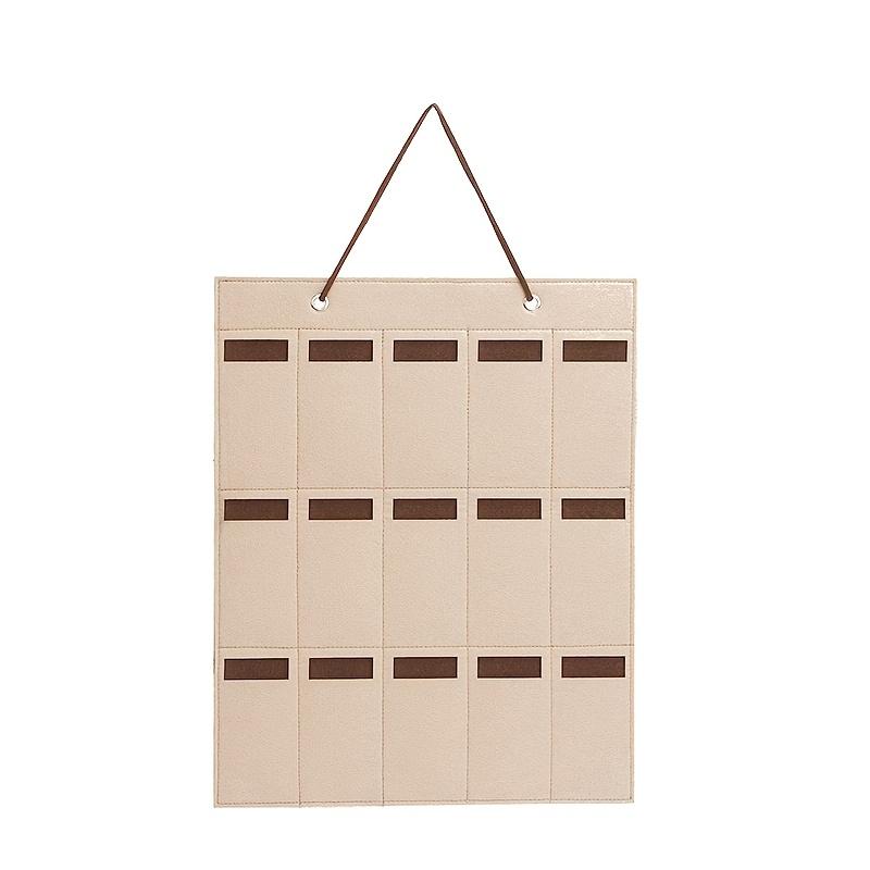 1pc 15 Grids Glasses Organizer Storage Wall Hanging Bag Multifunctional Sunglasses Eyeglass Container Bag Foldable