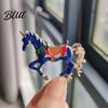 Horse Theme Accessory 1/3Pcs Brooch Pin Vintage Enamel Design Simple