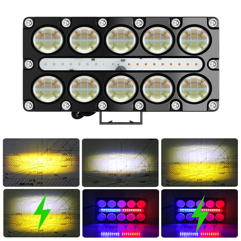 Motorcycle LED Headlight & Off-road Work/Warning Light for Electric Vehicles