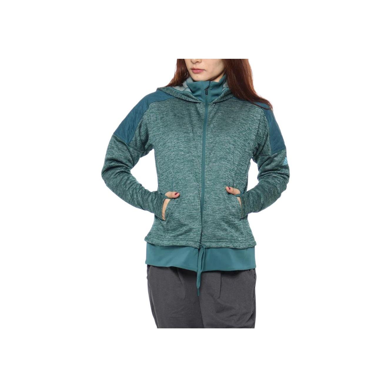 

Adidas Climawarm M4T Тренировочная куртка с капюшоном на молнии Женская куртка зеленая CZ2184 M