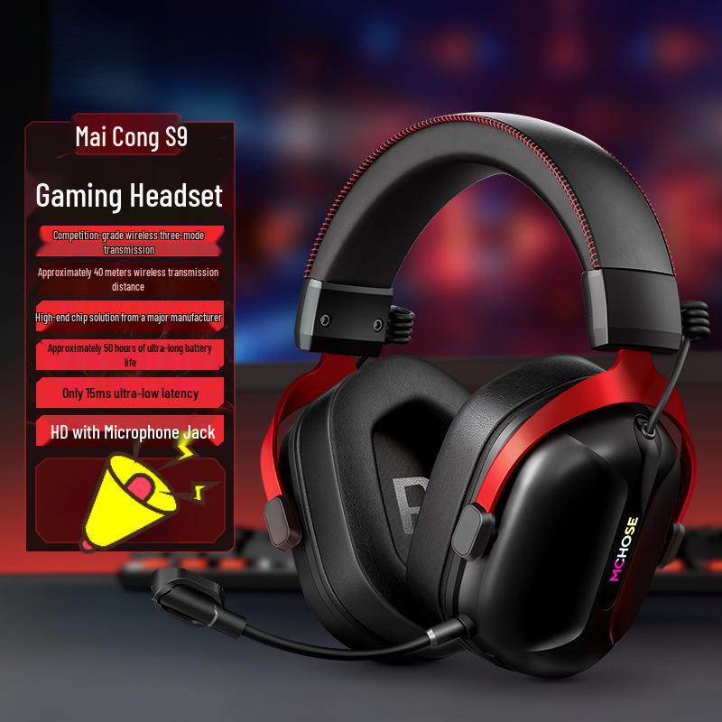 9-Mode Wireless Bluetooth E-Sports Headset with Mic and 3-Level Sound ID