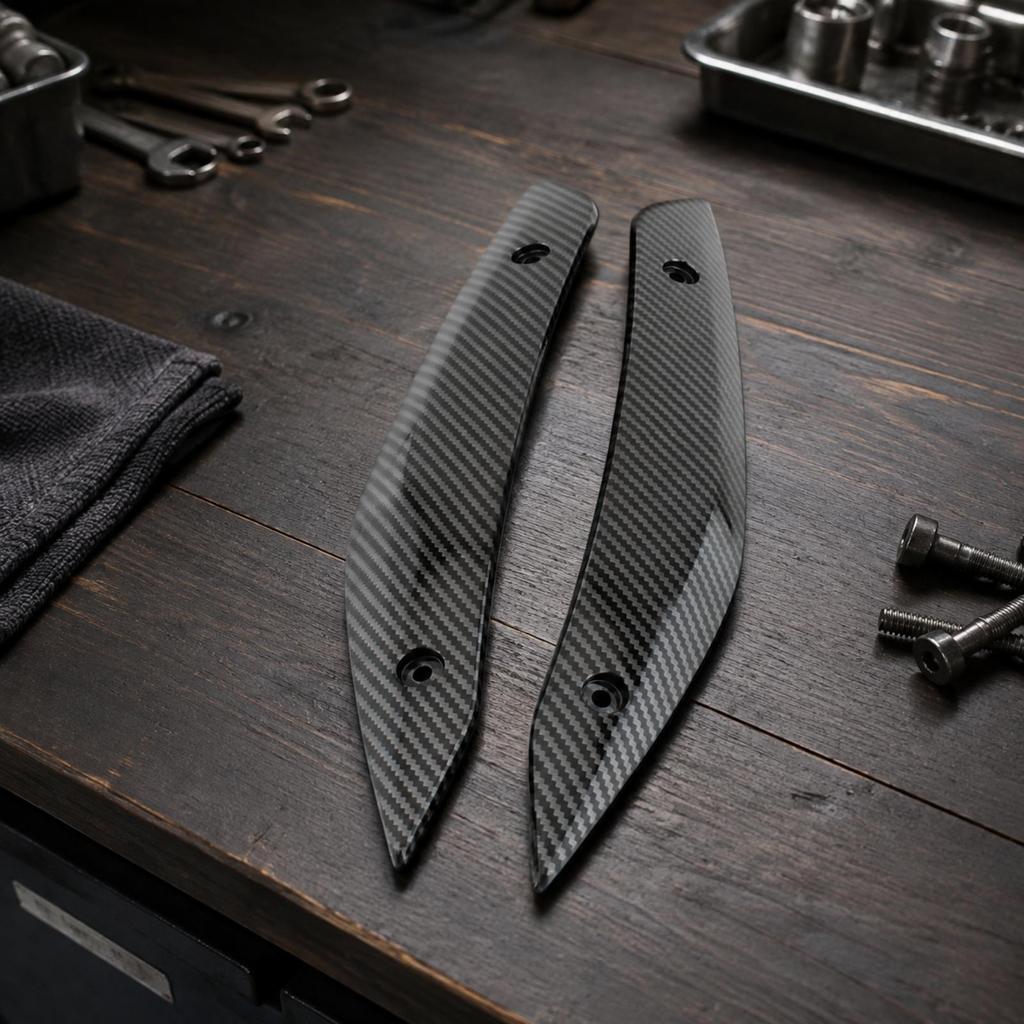 Low-Profile Motorcycle Windshield Trim Easy to Install, Tapered,