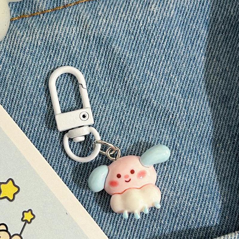 Cartoon Cute Cloud Keychain Kawaii Sweet Keychain Pendant For Women Girls  Versatile Backpack Decoration Accessories Gift