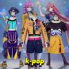 2025 New Cosplay Suit Devil Hunter K-pop Three-piece Suit Clothing Pop Singer Halloween Girls Skirts and Upper Garment Wear Set