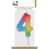 Bougie Anniversaire - PTIT CLOWN - Chiffre 4 - Multicolore