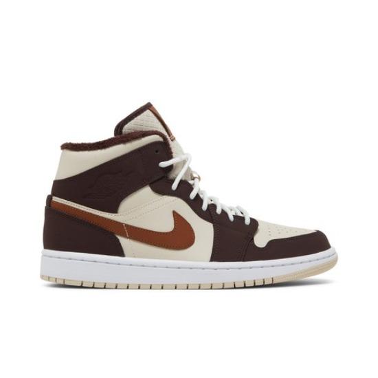 Air Jordan Wmns Air Jordan 1 Mid SE Creme Chocolate Escuro DO6699-200