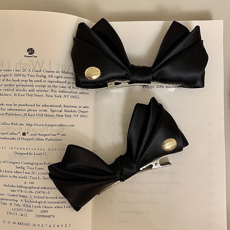 Французская сетчатая заколка-бант с жемчужной бахромой, зажим-пружинка, заколка для волос в стиле принцессы, милая заколка для волос, аксессуары для волос