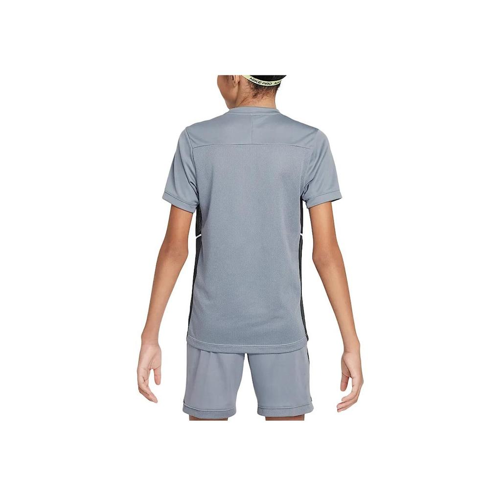 Nike Dri-Fit Academy 25 Trocken Komfortabel Atmungsaktiv Schnelltrocknend Fußballtrikot Kurzarm Kinder Oberteile Weiß Anthrazit Cool-Grau HJ3716-101