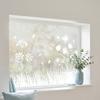 Fiori Farfalle Pellicola per Vetri Privacy Bianco Decorativa Vetro Satinato Adesivo Blocco Solare