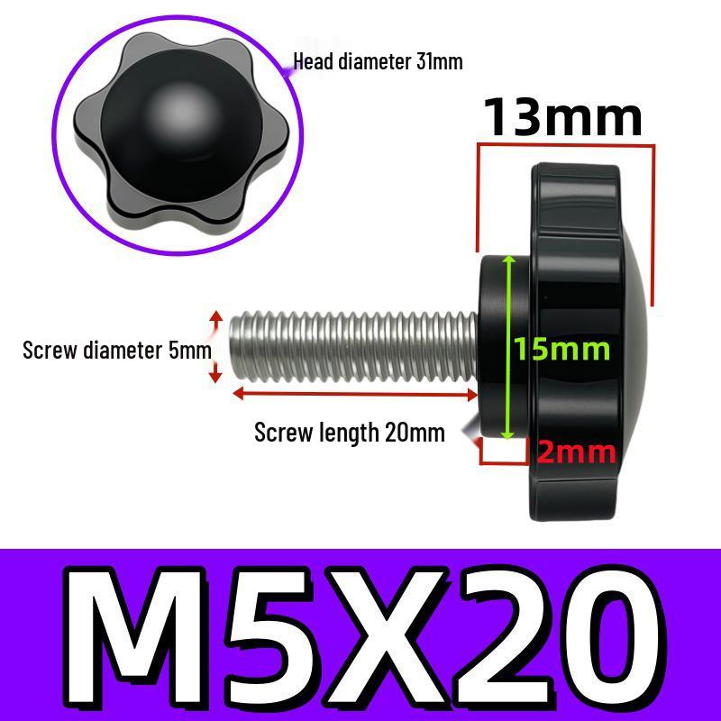 Adjustable Plum Blossom Plastic Head Star Handle Screw Bolt