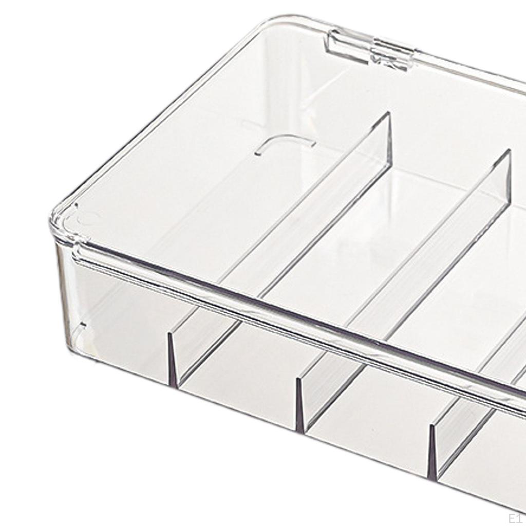 Sunglasses Organizer Storage Box 5 Compartments Lightweight Countertop Divided Eyewear