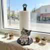 Yousheng Paper Towel Holder, Animal Shapes Paper Towel Dispenser with 2D Printing, Anti-Slip Base Universal Size Paper Towel Holder for Kitchen Paper