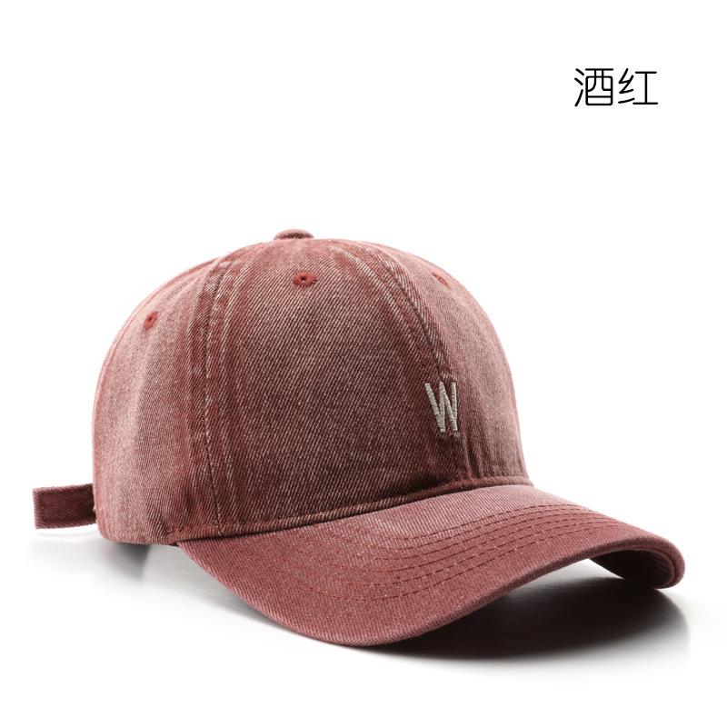 Baseball Cap Retro Male Personality Street Shade Sun Hat Outdoor Denim Alphabet Embroidered Cap
