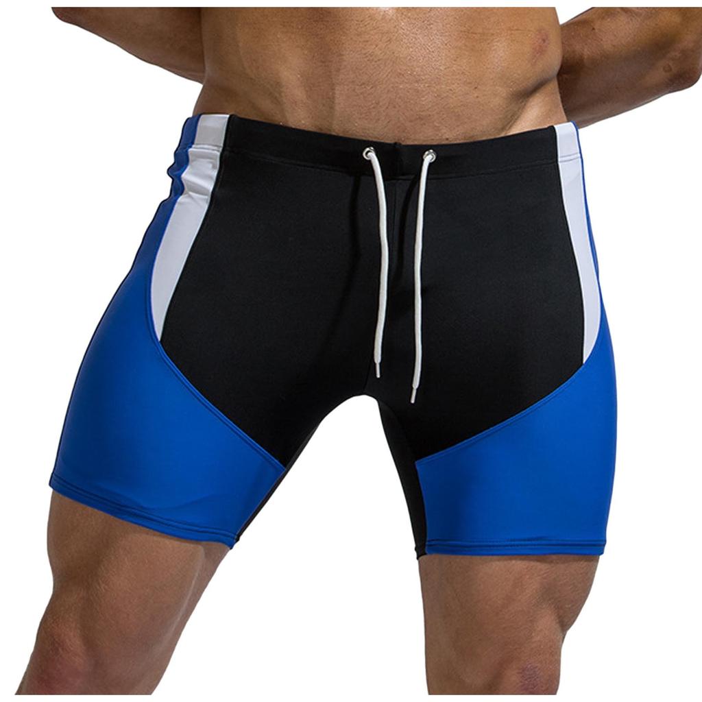 Men's Swim Trunks Quick Dry Beach Surfing Running Swimming Drawstring Shorts