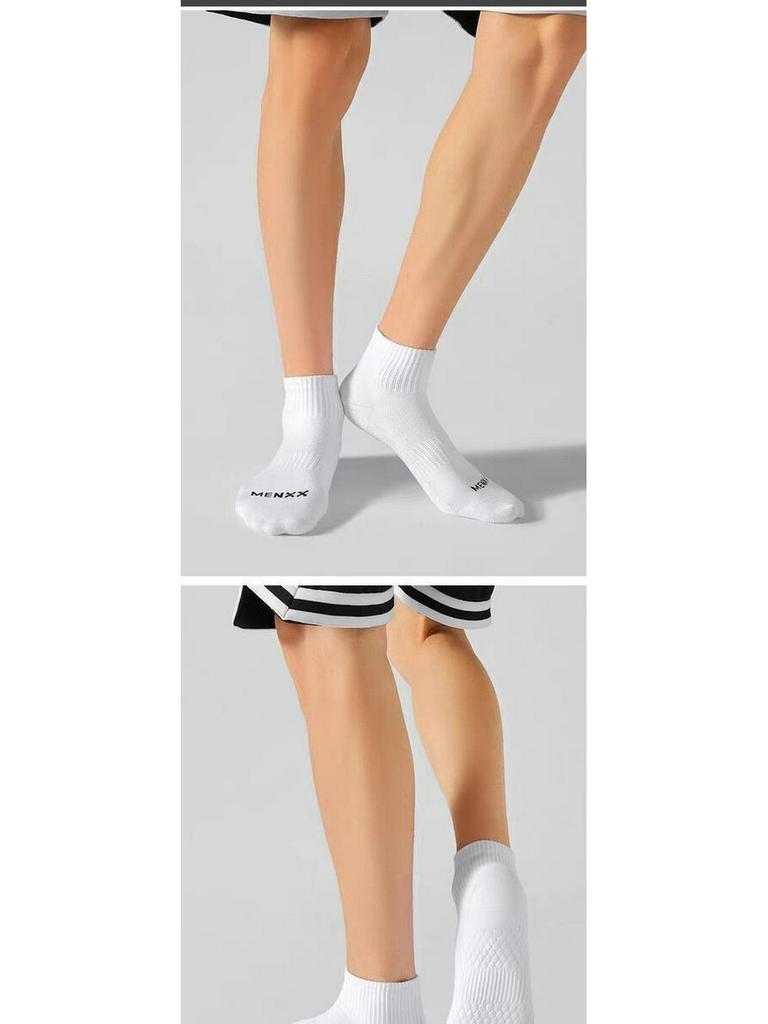 Spring/Summer Women's White Bear Low-Cut Socks - Simple Cartoon Design