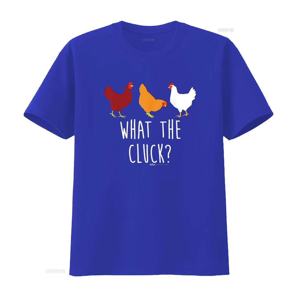 What The Cluck Funny Chicken Farmers T Shirt Vintage Washed Designer Clothes Fashion Graphic Homme Slightly Breathable Soft