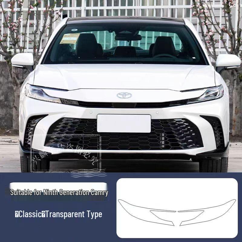 Toyota Front Headlight Protective Film for Asia Dragon, Camry, Highlander, RAV4, and Wildlander. Clear