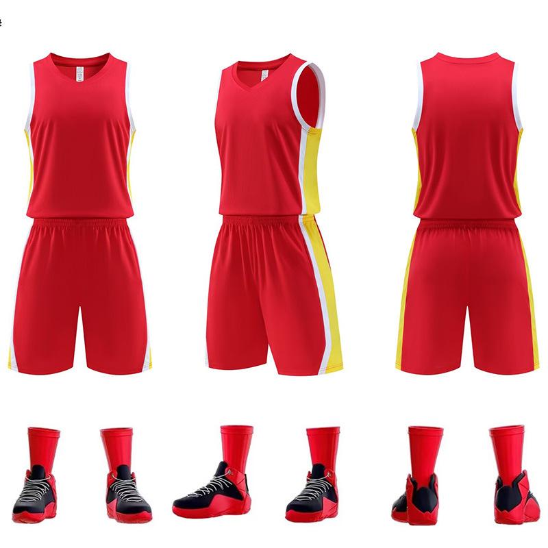 Paris Chinese Team New Basketball Jersey Suit, Competition Jersey Breathable College Jersey Men S And Women S Vest Summer M красный