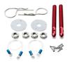 Universal Racing Stainless Steel Mount Hood Pin Plate Bonnet Lock Kit Car Hood Engine Bonnets Lock
