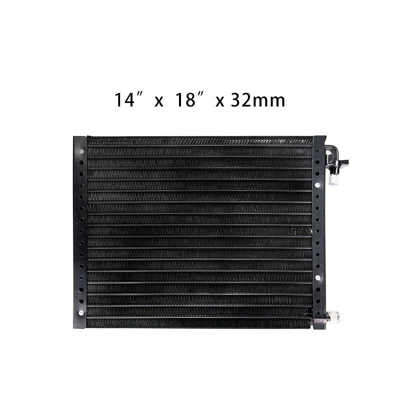 Heavy-Duty Aluminum AC Condenser 14x18x32 | Universal Fit for Trucks/Engineering Vehicles | Classic Car Tuning Upgrade