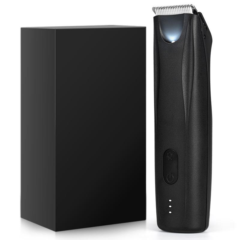 Electric men's pubic hair trimmer, full-body washable pubic hair trimmer, body hair shaver