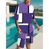 3D Digital Printed Men's Summer Casual Set