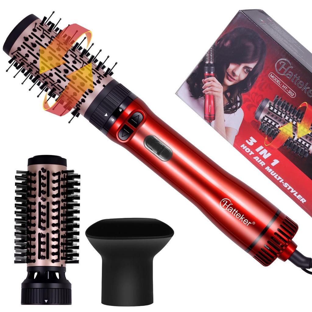 Cross-border Multi-functional Electric Hair Styler: Hot Air Dryer, Curl, Straighten & Blow Comb Set