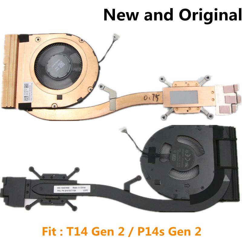 Nouveau Ventilateur de Refroidissement CPU Heatsink UMA Original pour Ordinateur Portable Lenovo ThinkPad T14 Gen 2 / P14S Gen 2 FRU 5H41B77165 5H41B77164