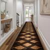 1Pcs Beautiful Floral Non-Slip Washable Area Rug Runner for Entryway, Living Room, Bedroom & Patio