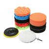 12Pcs/Set CarPolishing Disc Self-Adhesive Buffing Waxing Sponge Wool Wheel Polishing Pad For Car Polisher Drill Adapter V7H9