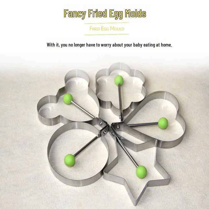 Forma ze stali nierdzewnej w kształcie serca do jaj sadzonych i w koszulkach