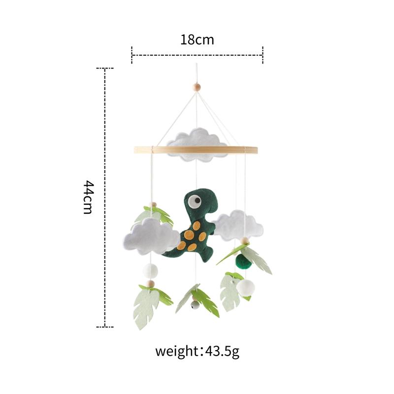 Air Balloon Baby Rattle Toys Wooden Mobile Musical Bed Bell Hanging Toy 0-12 Month Newborn Infant Crib Gift Holder Brackets
