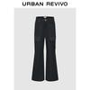 UR 2025 Fall Women's Utility Pocket Cotton Flare Pants